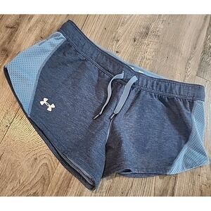 Under Armour Shorts Womens Large Blue Fitted Workout 3 in Inseam